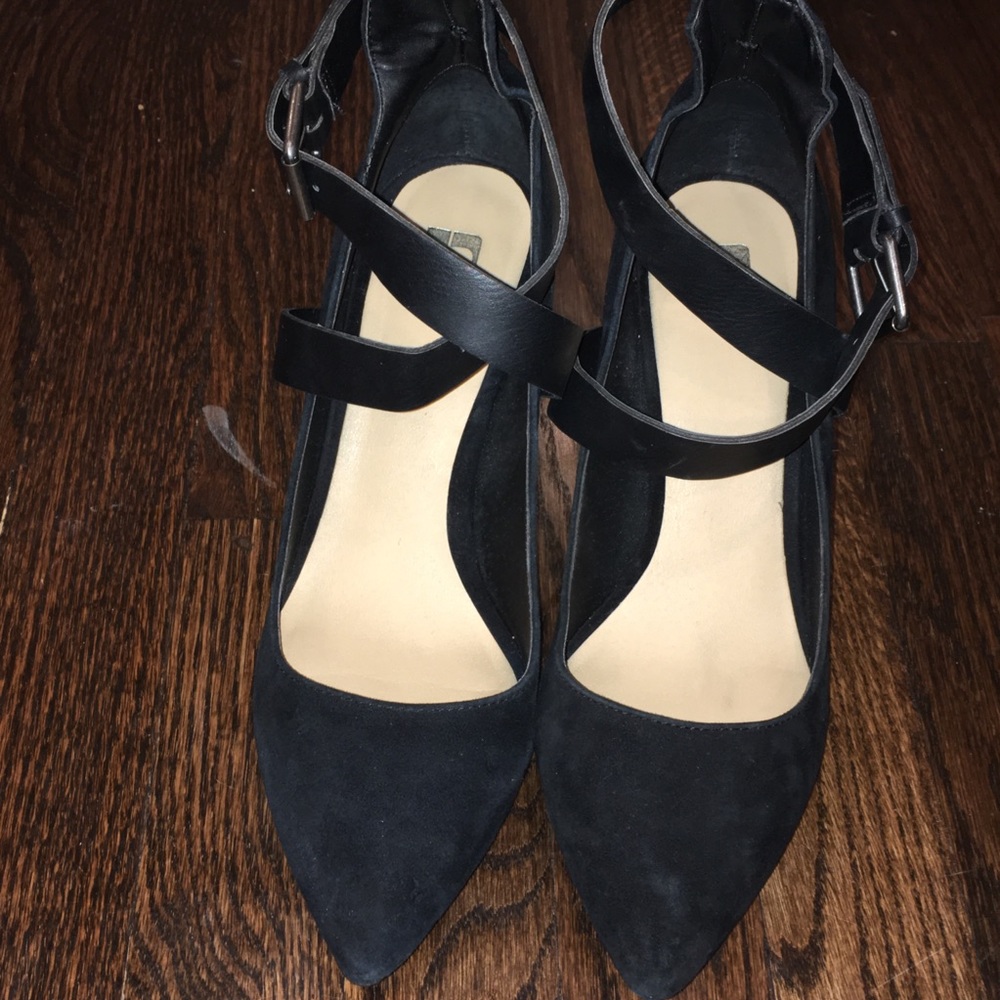 Joe’s Jeans velour velvet strap heels size 8